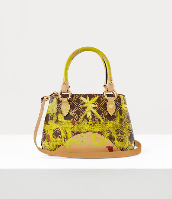 Vivienne Westwood Britney Small Handbag in PAINT ON ORBORAMA